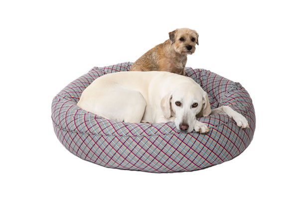Canine Styles - San Marco Purple - Milano Plaid - 2 Color Options - Dog Beds