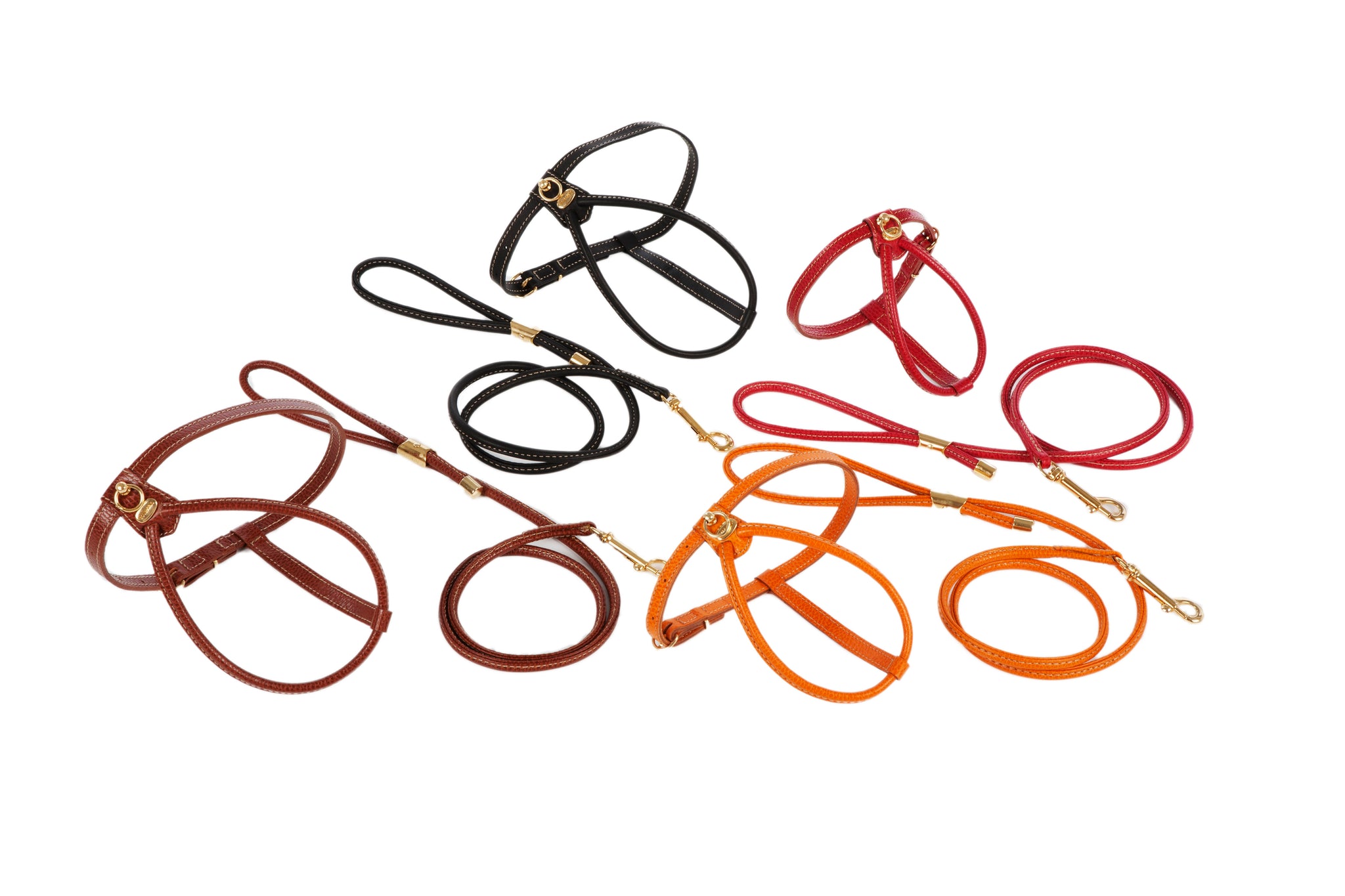 Cinopelca - Dog "Harness Set" - Italian Harness and Lead Set - 6 Color Options