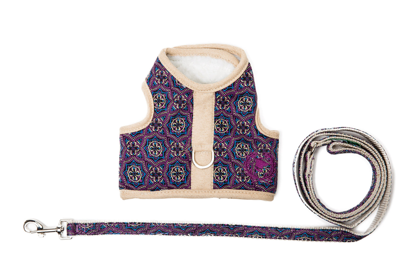 Designer Collection - Dog Harness Vest- Sherpa LINED Body - Lead Additional -3 Color Options