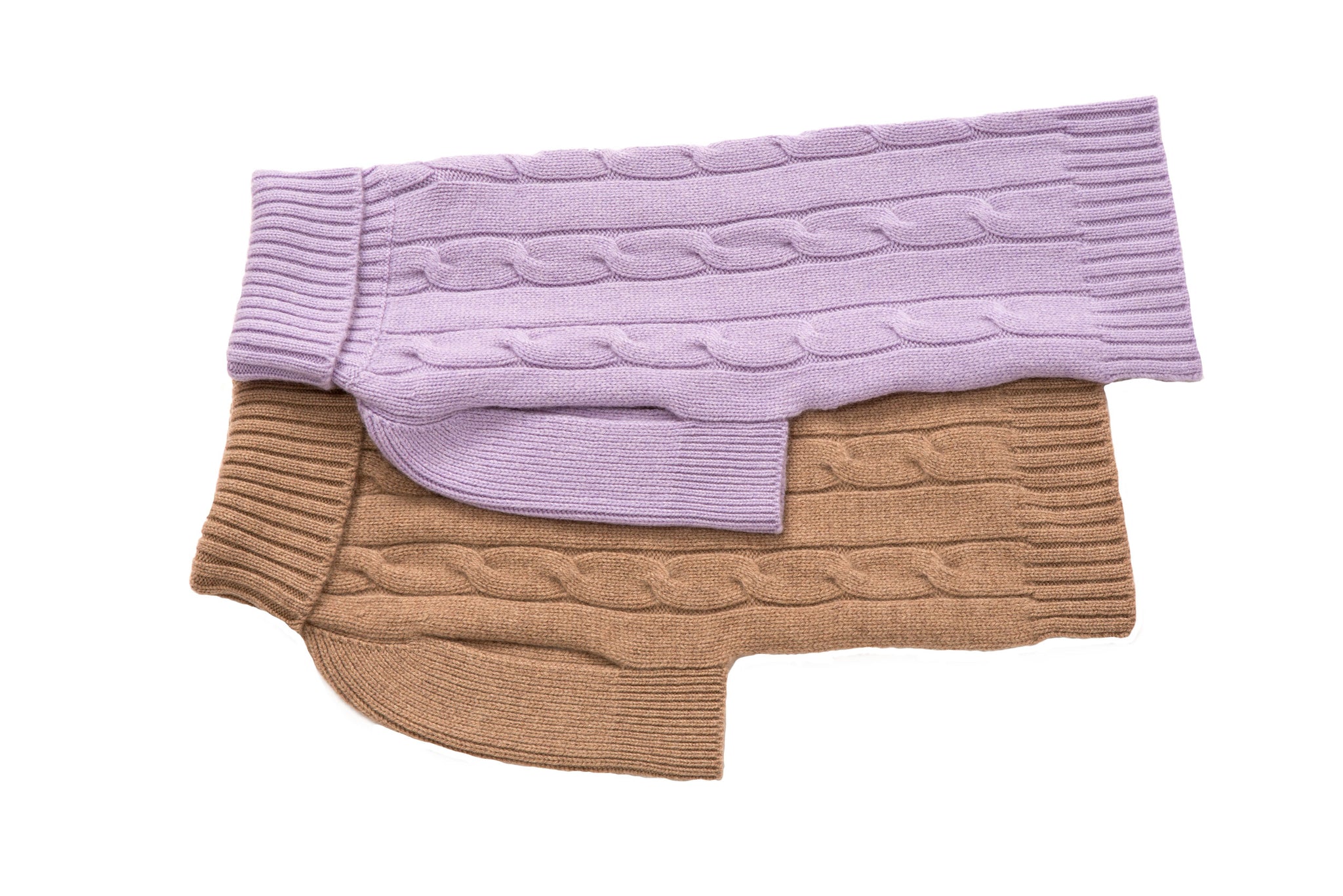 Cashmere Dog Solid Sweater - Lavender, Oatmeal & Fuschia