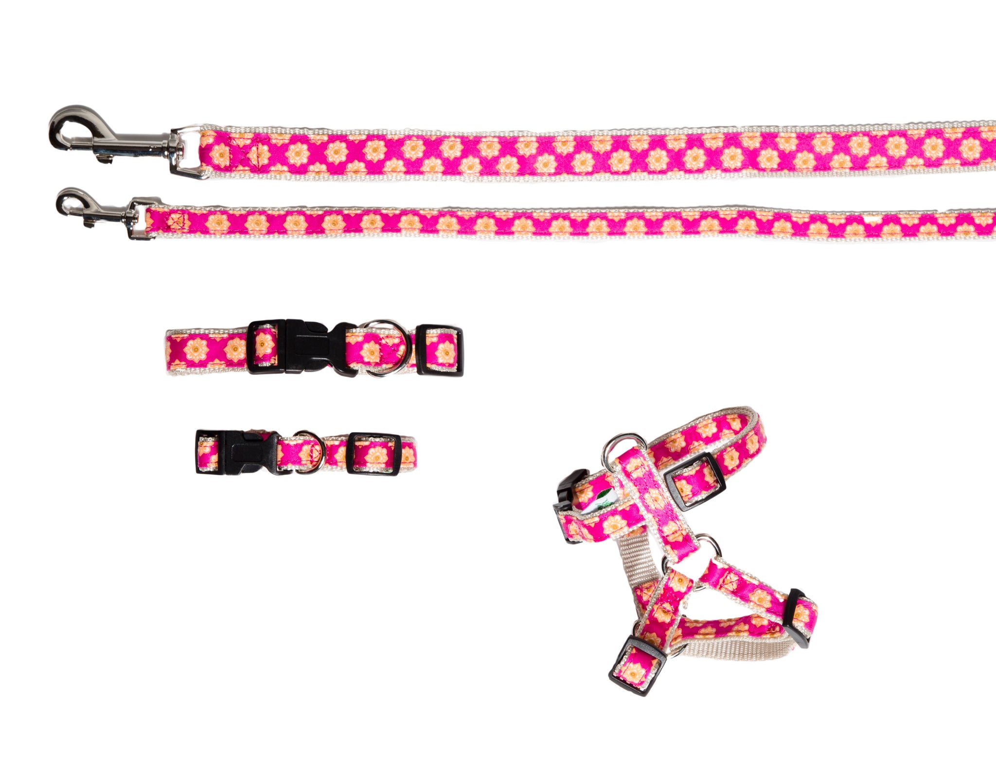 Signature Follard Collection - Dog Harnesses & Leads - Pink Follard