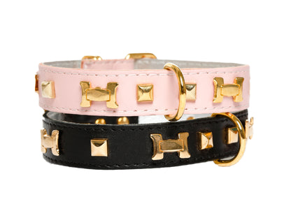 "H" Dog Collar - French Dog Collar, 10 Color Options