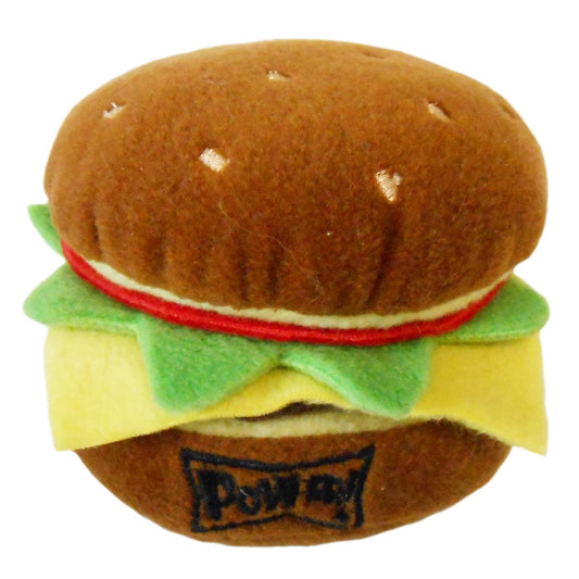 Hamburger Toy - Plush Toy - Squeaker Toy