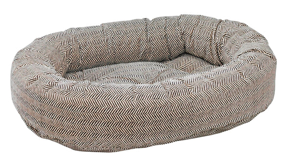 Microvelvet - Donut Bed - Herringbone - Dog Bed