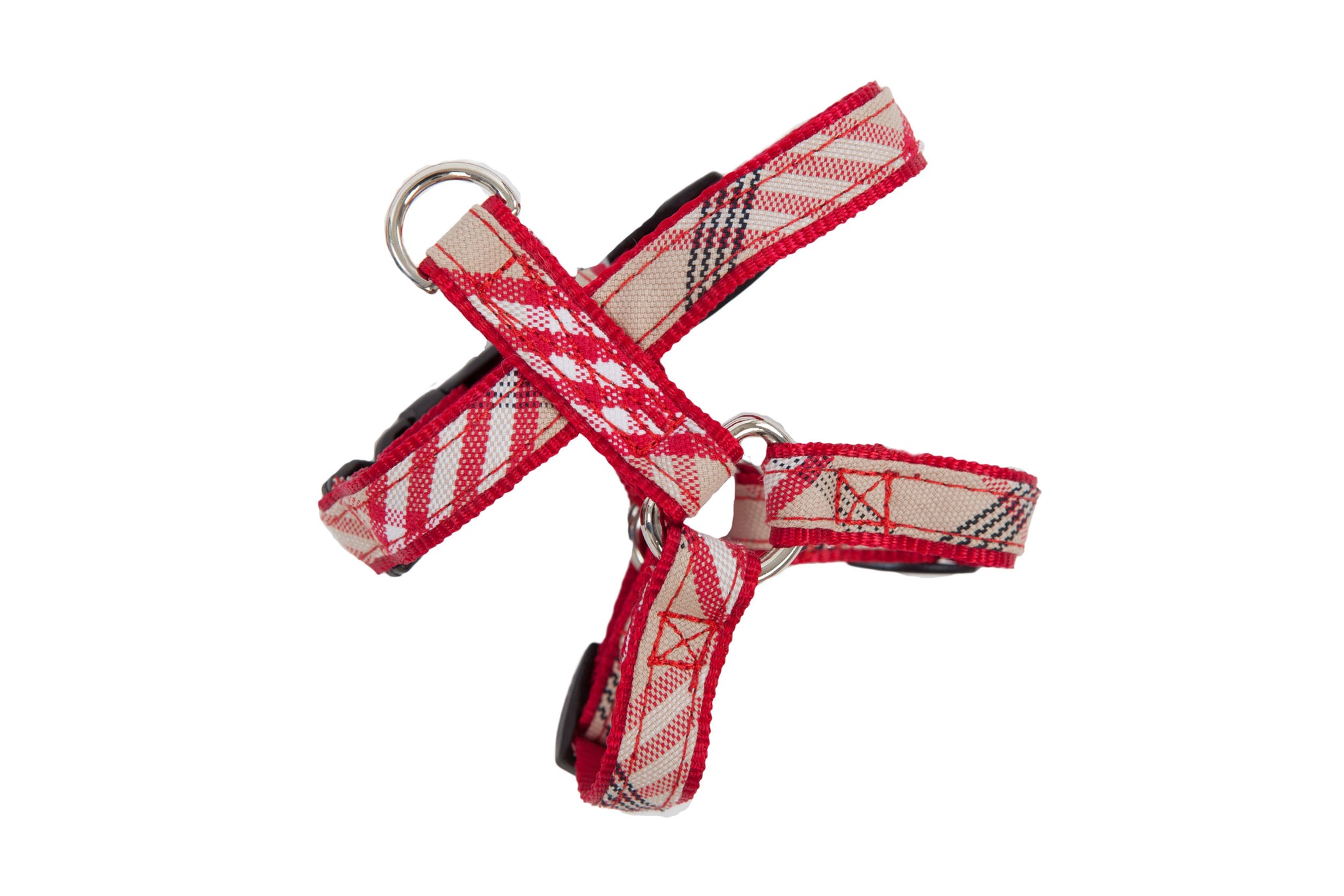 Plaid Signature Collection - Collar, Harness, & Lead - Red Plaid