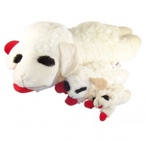 Dog Toy - Lamb Chop - Squeaker Toy - 4 Sizes
