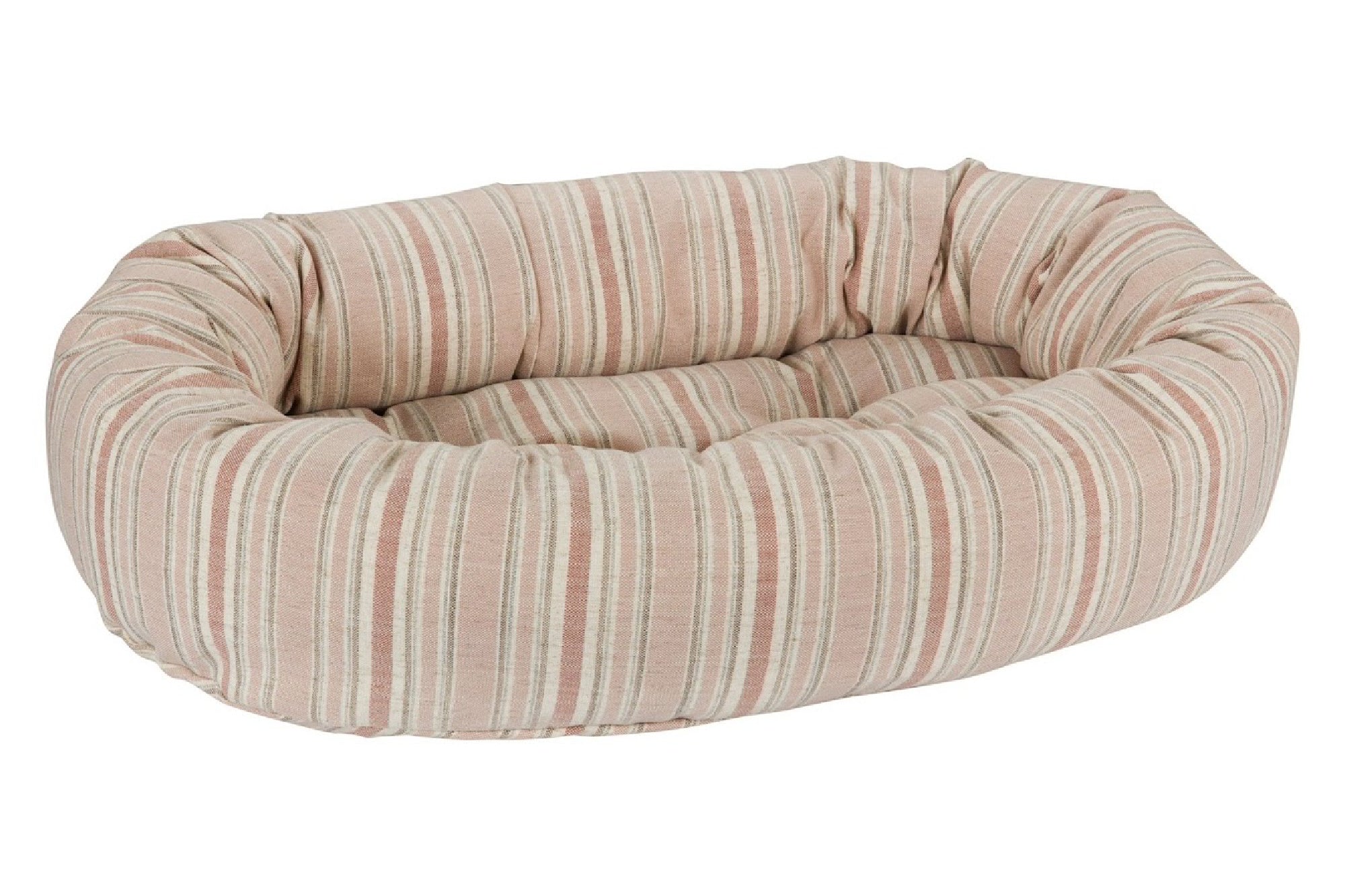 Microvelvet - Donut Bed - Sanibel Stripe - Dog Bed