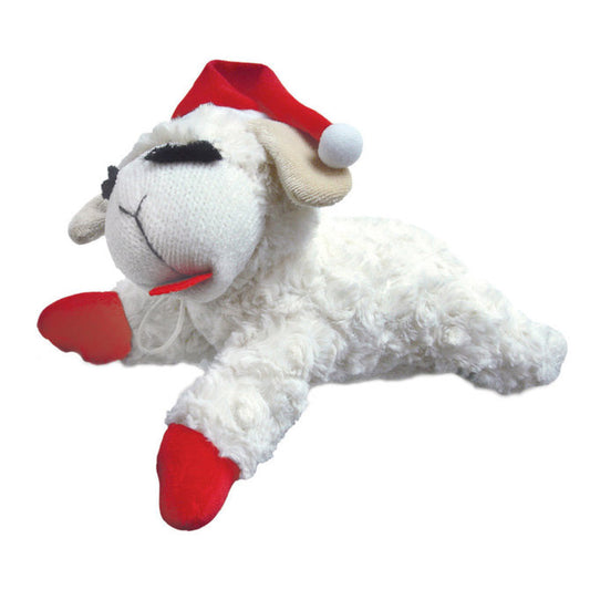 Christmas - Holiday Lamb Chop Santa - Dog Toy - 2 Sizes