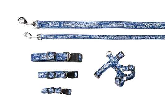 CS Designer Collection - Dog Collars, Harnesses & Leads - Denim