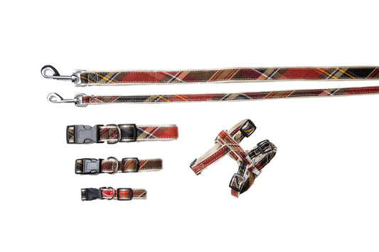 Designer Collection - Dog Collars, Harnesses & Leads - Maclachlan Red Plaid