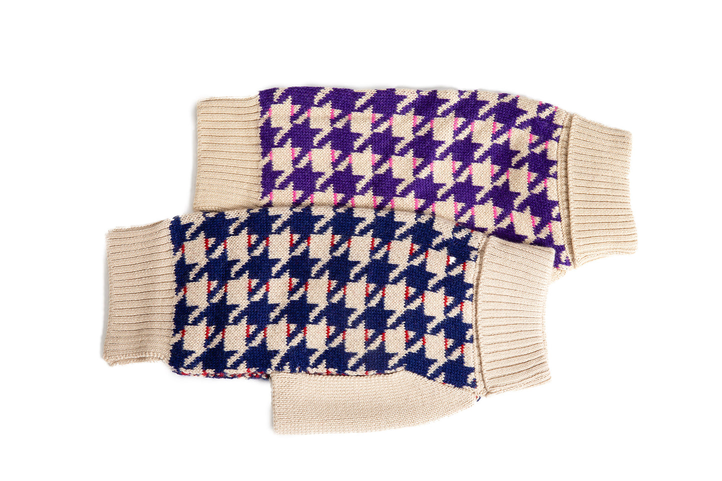Herringbone His & Hers Wool Dog Sweater -  2 Color Options - Small & Large Dogs