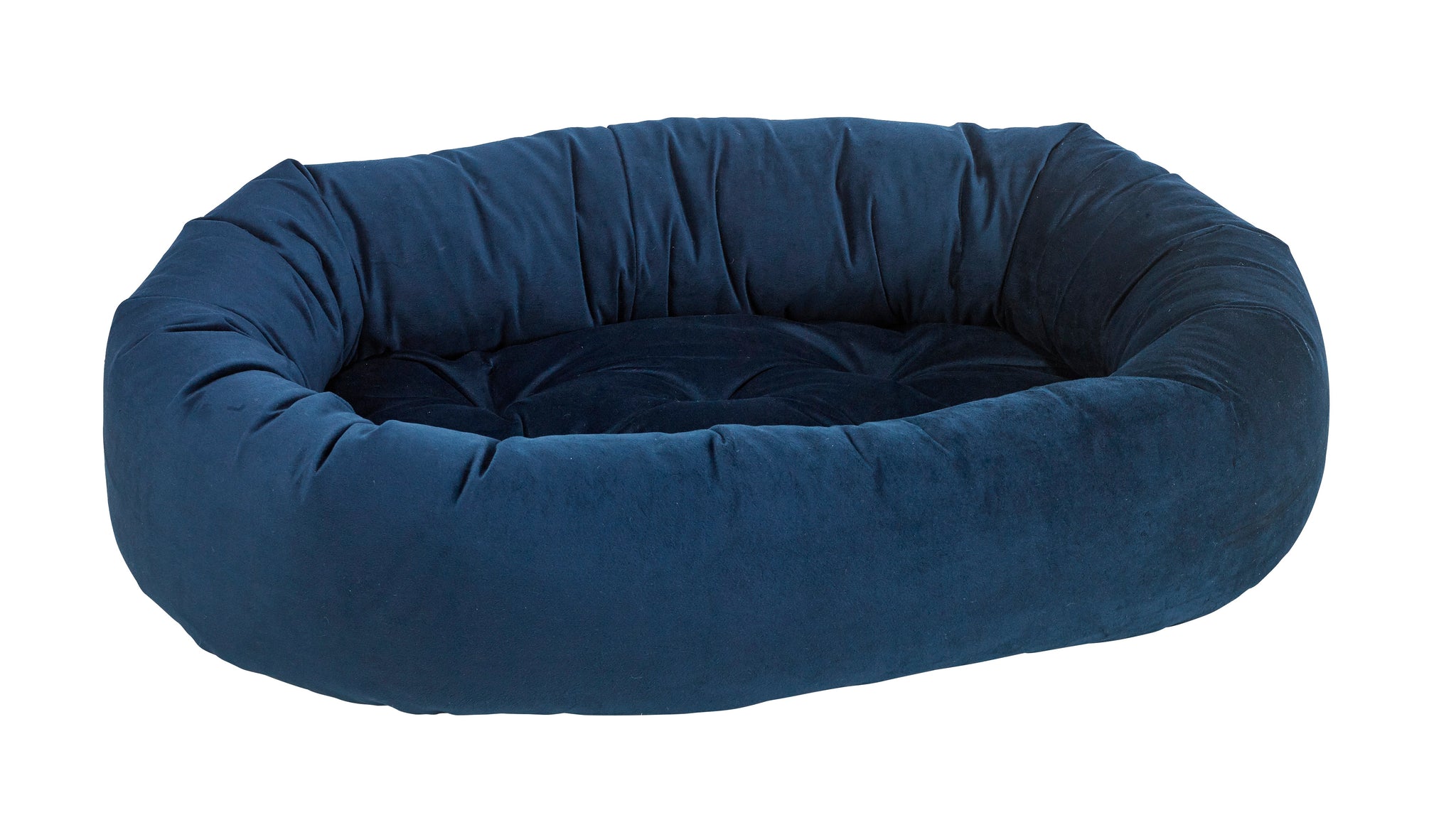 Microvelvet - Donut Bed - Navy - Dog Bed