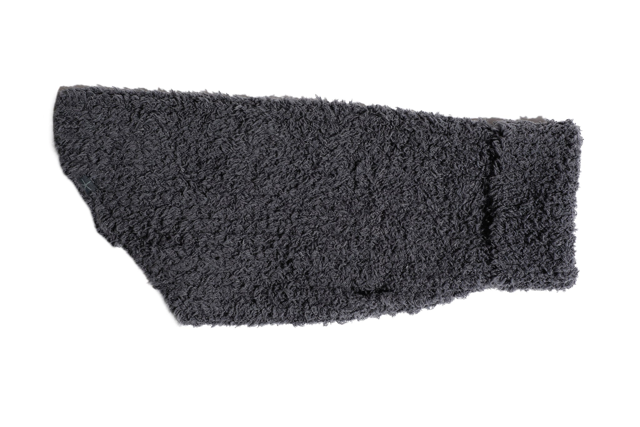 Chenille Rag Dog Sweater -  Dark Gray, Light Gray & Beige