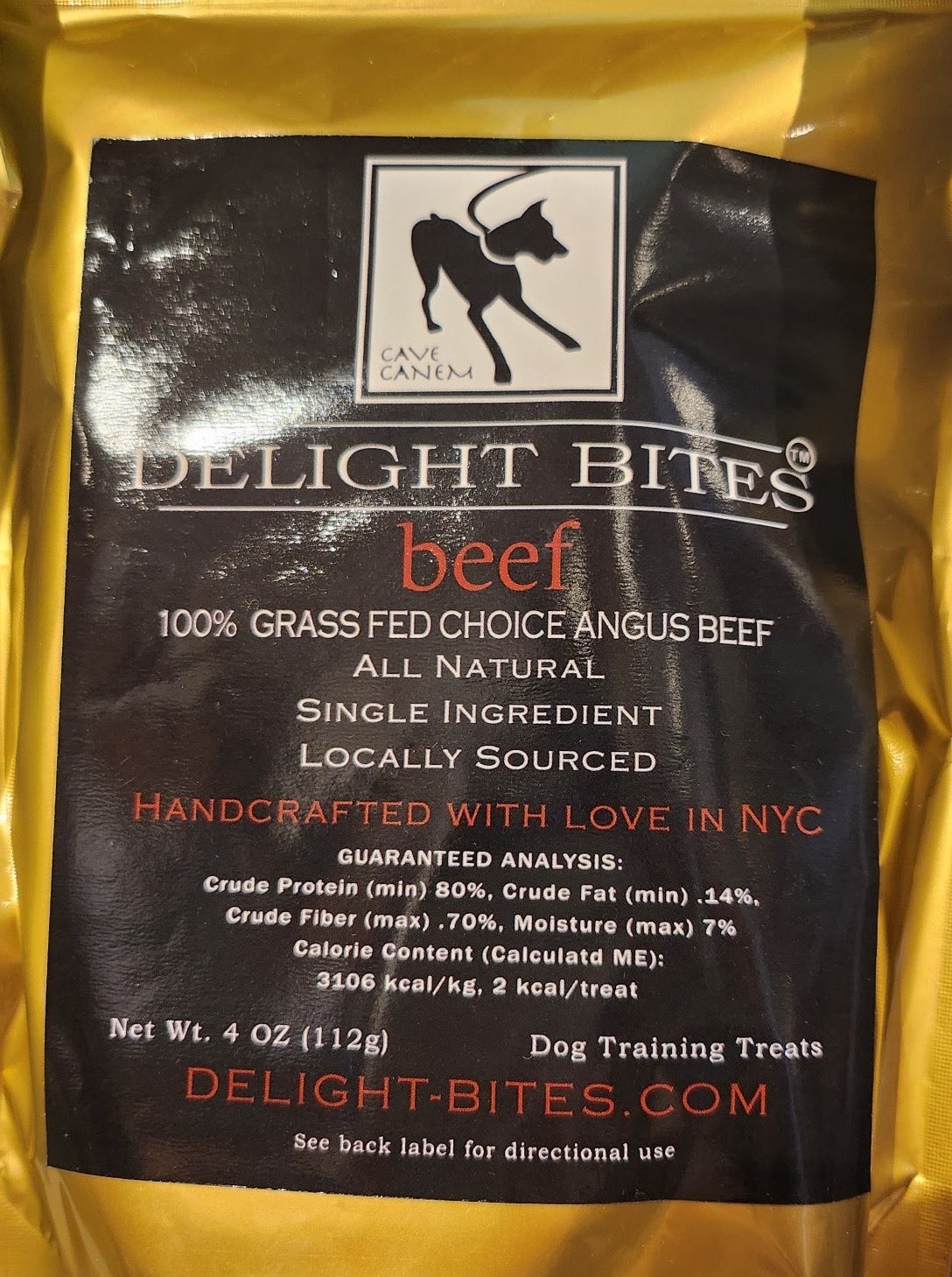 Single Ingredient - Beef Delight Bites - Dog Treat- USA
