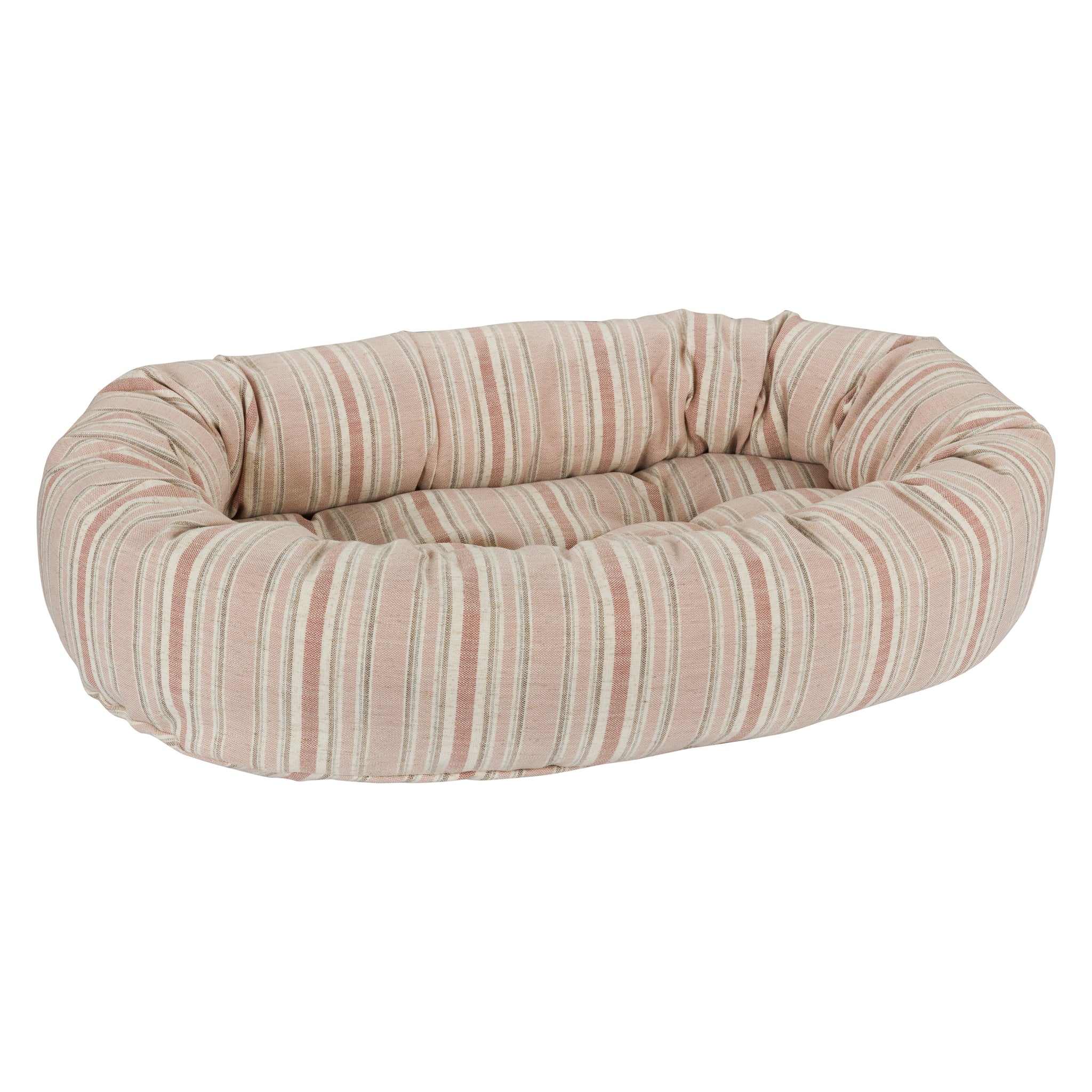 Microvelvet - Donut Bed - Sanibel Stripe - Dog Bed