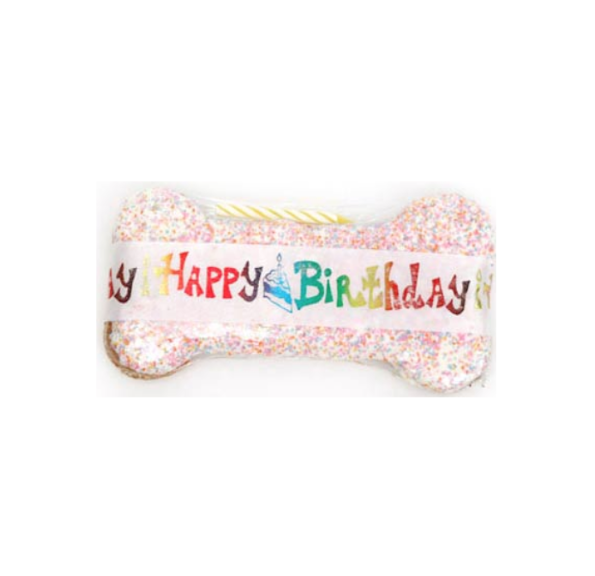 Specialty - Happy Birthday - Peanut Butter - Dog Bone - USA