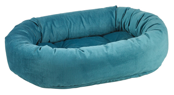 Microvelvet - Donut Bed - Teal - Dog Bed